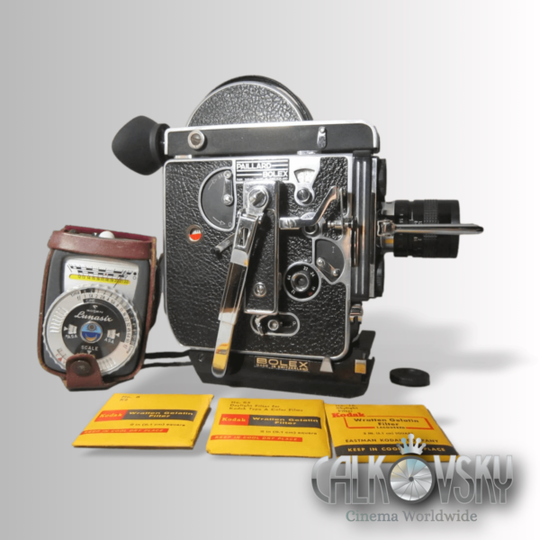 Bolex H16 Reflex 16mm Movie Camera (No 166053) + 12.5mm C-Mount Lens