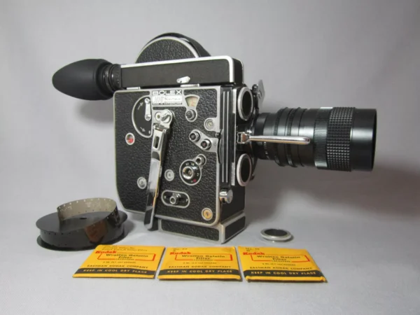 Beautiful Bolex Rex-4 16mm Movie Camera (No 249005) Package - Image 2