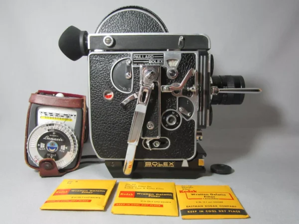 Bolex H16 Reflex 16mm Movie Camera (No 166053) + 12.5mm C-Mount Lens - Image 3