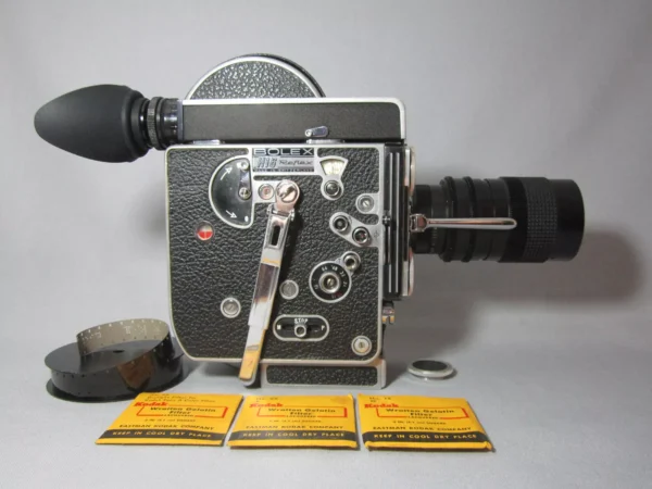 Beautiful Bolex Rex-4 16mm Movie Camera (No 249005) Package - Image 3