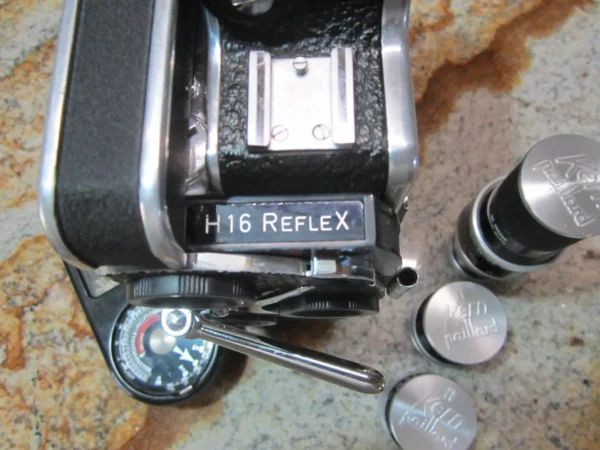 Bolex Reflex 16mm Movie Camera (No 182461) + Kern 16mm, 25mm, 75mm - Image 21