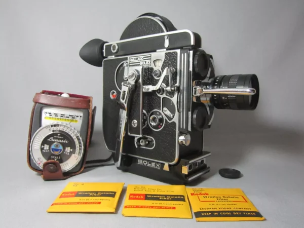 Bolex H16 Reflex 16mm Movie Camera (No 166053) + 12.5mm C-Mount Lens - Image 4