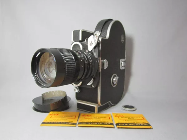 Beautiful Bolex Rex-4 16mm Movie Camera (No 249005) Package - Image 6