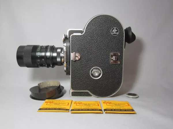 Beautiful Bolex Rex-4 16mm Movie Camera (No 249005) Package - Image 7