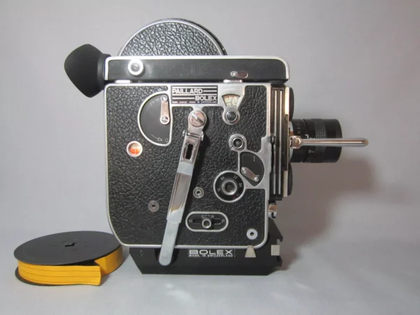 Bolex Reflex 16mm Movie Camera (No 186615) + 12.5mm C-Mount Lens (Copy) - Image 2