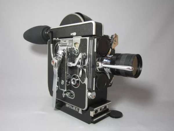 10x Viewer Bolex H16 Rex Reflex 16mm Movie Camera (No 164903) + 12.5mm C-Mount Lens - Image 2