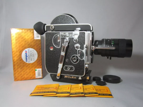 Bolex H16 Reflex 16mm Movie Camera (No 167656) + 75mm C-Mount Zoom Lens - Image 18