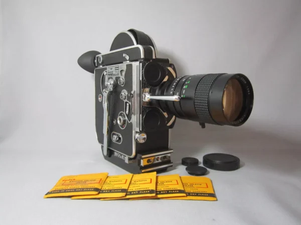 Bolex H16 Reflex 16mm Movie Camera (No 167656) + 75mm C-Mount Zoom Lens - Image 4