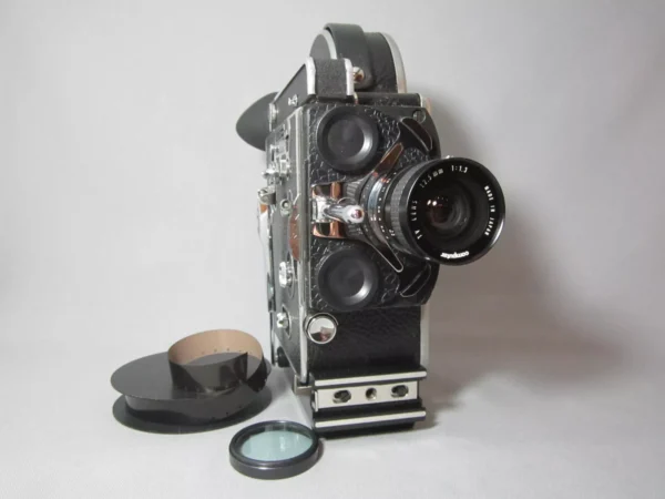 Bolex Reflex 16mm Movie Camera (No 174233) + 12.5mm C-Mount Lens - Image 5