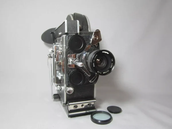 10x Viewer Bolex H16 Rex Reflex 16mm Movie Camera (No 164903) + 12.5mm C-Mount Lens - Image 5