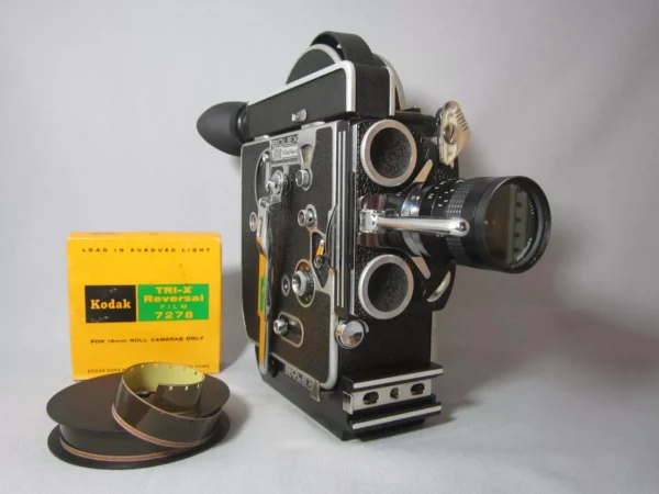 10x Viewer Bolex H16 Rex Reflex 16mm Movie Camera + 12.5mm C-Mount Lens - Image 6