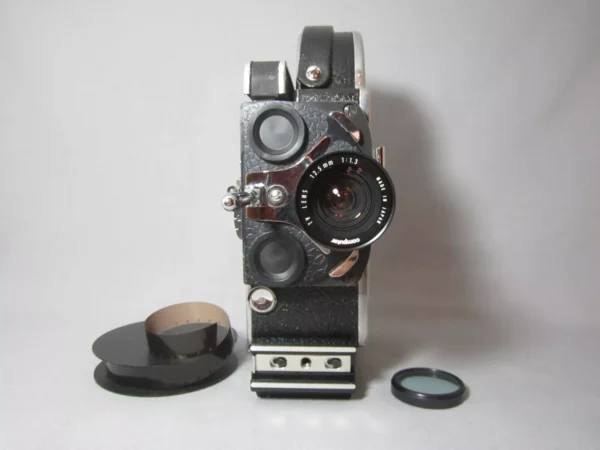 Bolex Reflex 16mm Movie Camera (No 174233) + 12.5mm C-Mount Lens - Image 6