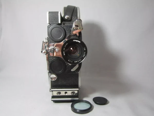 10x Viewer Bolex H16 Rex Reflex 16mm Movie Camera (No 164903) + 12.5mm C-Mount Lens - Image 6