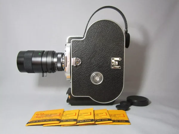 Bolex H16 Reflex 16mm Movie Camera (No 167656) + 75mm C-Mount Zoom Lens - Image 7