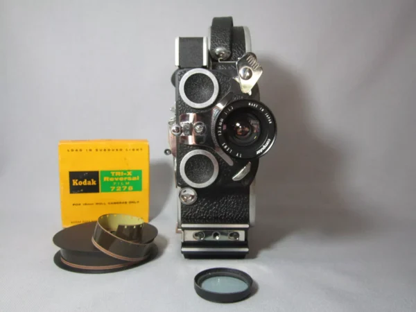 10x Viewer Bolex H16 Rex Reflex 16mm Movie Camera + 12.5mm C-Mount Lens - Image 7