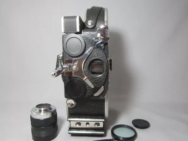 10x Viewer Bolex H16 Rex Reflex 16mm Movie Camera (No 164903) + 12.5mm C-Mount Lens - Image 7