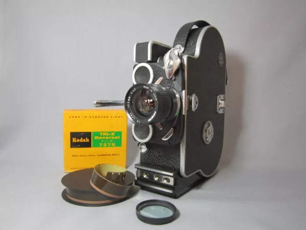 10x Viewer Bolex H16 Rex Reflex 16mm Movie Camera + 12.5mm C-Mount Lens - Image 8