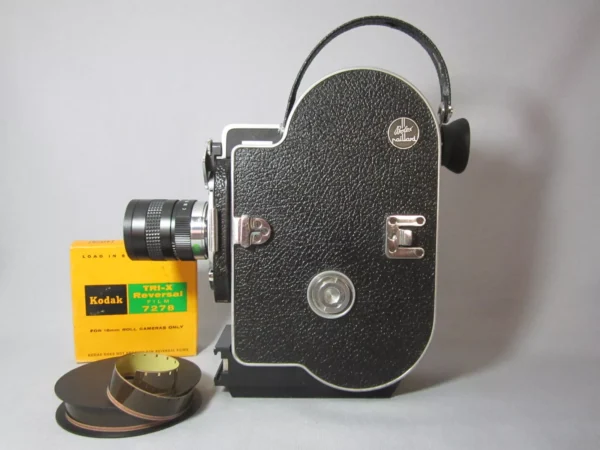 10x Viewer Bolex H16 Rex Reflex 16mm Movie Camera + 12.5mm C-Mount Lens - Image 9