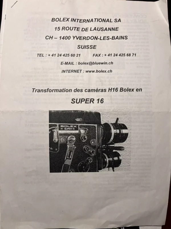 Swiss Factory Super-16 Conversion Bolex EBM + 13x Viewer S-16MM Movie Camera - Image 10