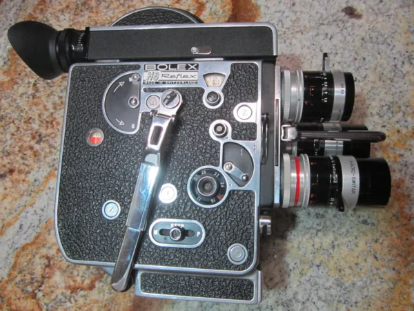 Bolex Rex-3 H8 Reflex 8mm Movie Camera (No 211707) + Preset Lenses - Image 14