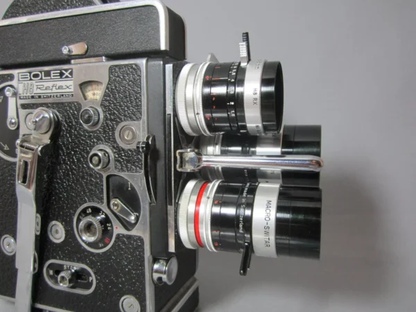 Bolex Rex-3 H8 Reflex 8mm Movie Camera (No 211707) + Preset Lenses - Image 3