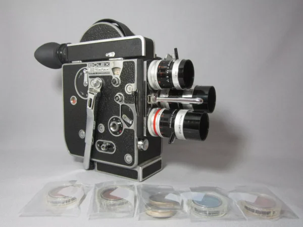 Bolex Rex-3 H8 Reflex 8mm Movie Camera (No 211707) + Preset Lenses - Image 4