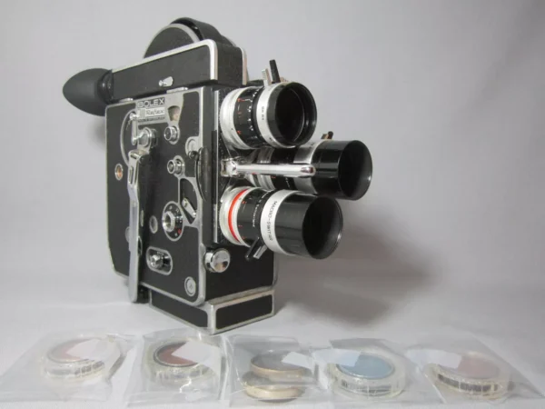 Bolex Rex-3 H8 Reflex 8mm Movie Camera (No 211707) + Preset Lenses - Image 5