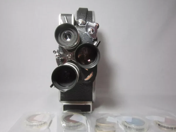 Bolex Rex-3 H8 Reflex 8mm Movie Camera (No 211707) + Preset Lenses - Image 7