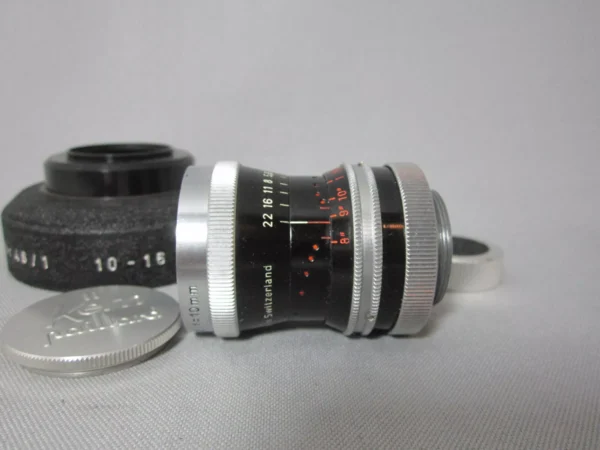 Kern Switar 1.6 / 10mm C-Mount Lens (No 975888) + Filter Hood - Image 6