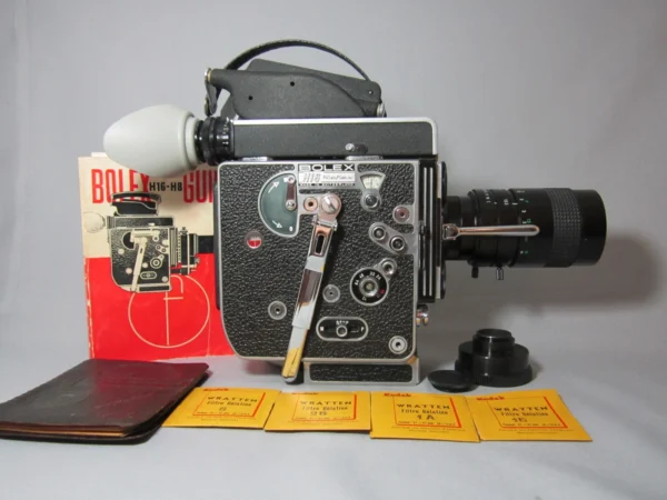 Bolex Rex-5 16mm Movie Camera (No 233523) + 75mm C-Mount Zoom Lens - Image 2