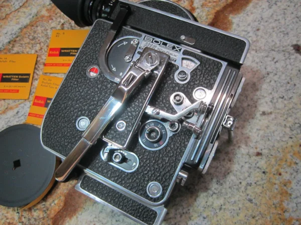 GLEAMING Bolex Rex-4 16mm Movie Camera + Rex-o-Fader - Image 11