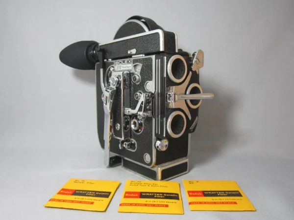 GLEAMING Bolex Rex-4 16mm Movie Camera + Rex-o-Fader - Image 4