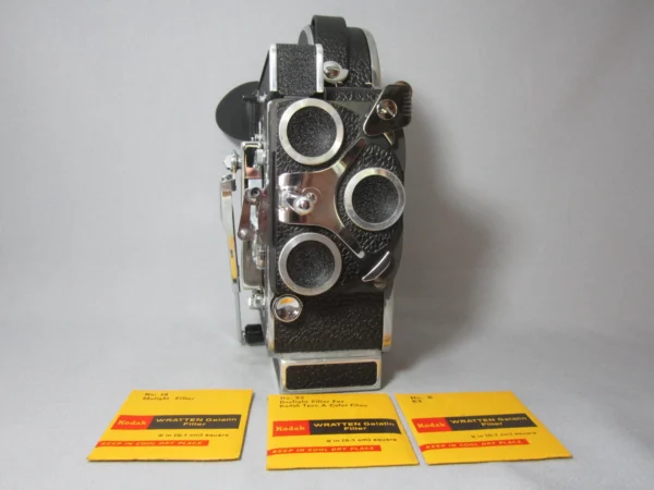 GLEAMING Bolex Rex-4 16mm Movie Camera + Rex-o-Fader - Image 5