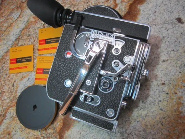 GLEAMING Bolex Rex-4 16mm Movie Camera + Rex-o-Fader - Image 10