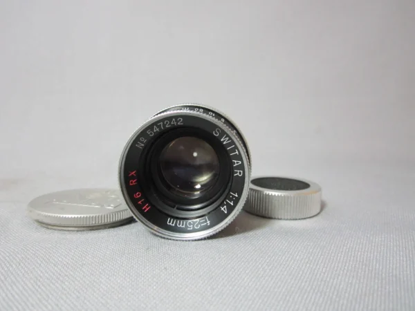 Kern Switar H16 RX 1.4 / 25mm C-Mount Lens (No 547242) - Image 3
