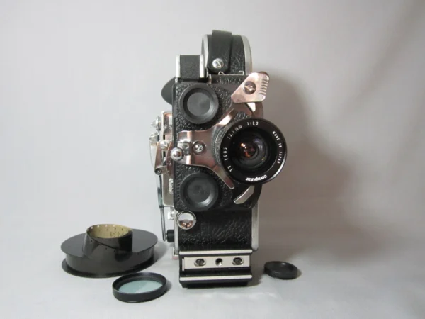 Bolex Rex Reflex 16mm Movie Camera (No 185048) + 12.5mm C-Mount Lens - Image 6