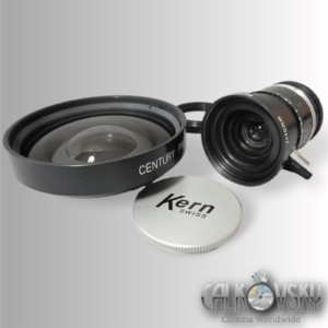 Super-16 Black Kern Switar H16 RX 1.6 / 10mm (No 1145480) + Century 6mm Wide Angle Lens