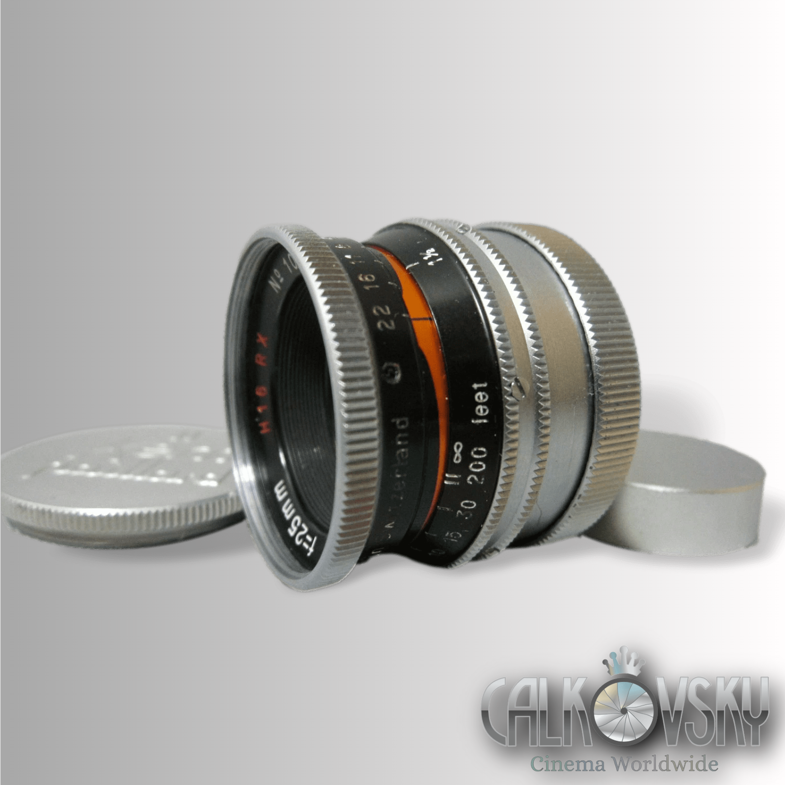 Super-16 Kern Switar H16 RX 1.4 / 25mm C-Mount Lens (No 1048755)