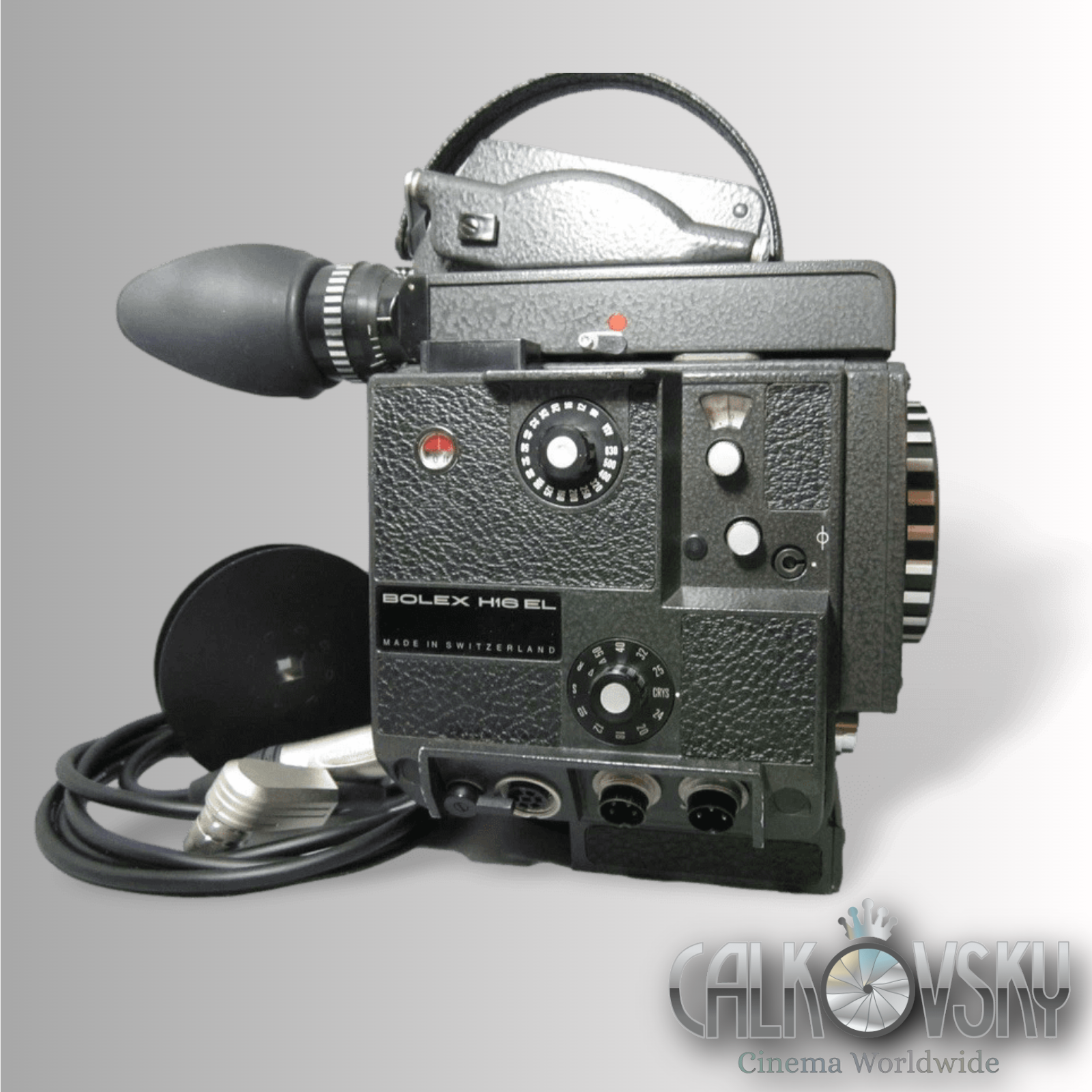 Bolex EL 16mm Movie Camera (No 310091) with B-Mount C-Mount Adapter
