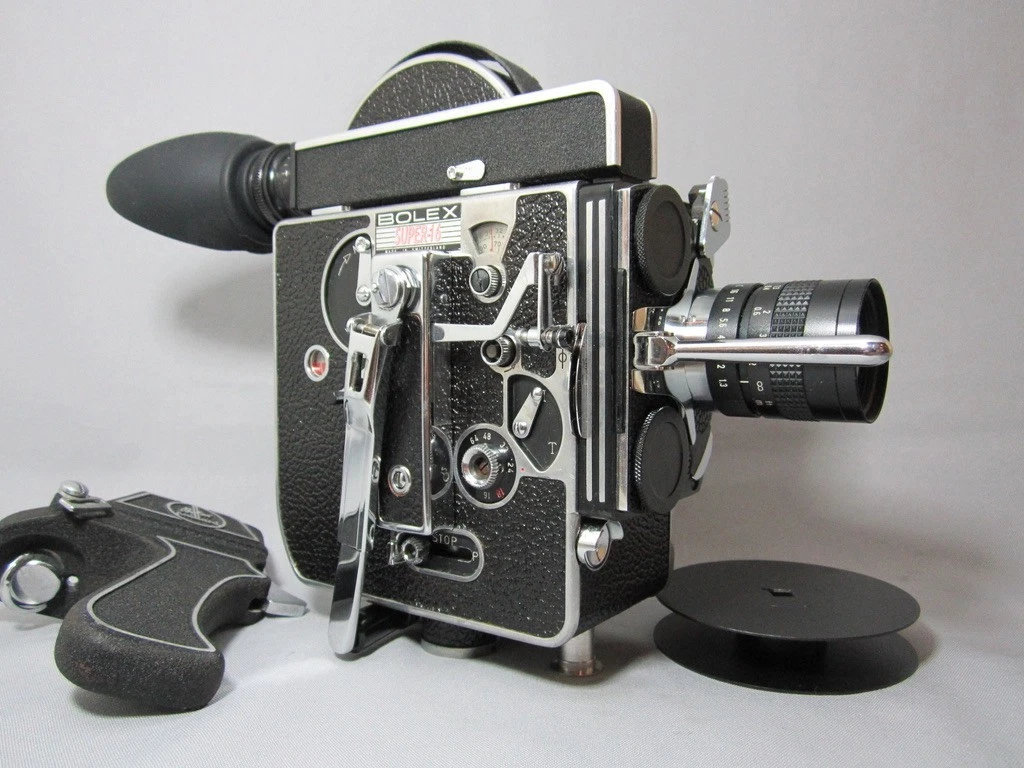 Super-16 Bolex Rex-2 16mm Movie Camera w/ 10x Viewer (No 202398) + 12.5mm C-Mount Lens - Image 3