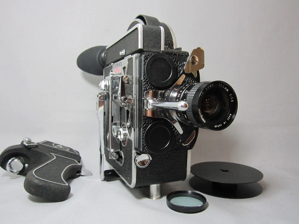 Super-16 Bolex Rex-2 16mm Movie Camera w/ 10x Viewer (No 202398) + 12.5mm C-Mount Lens - Image 4