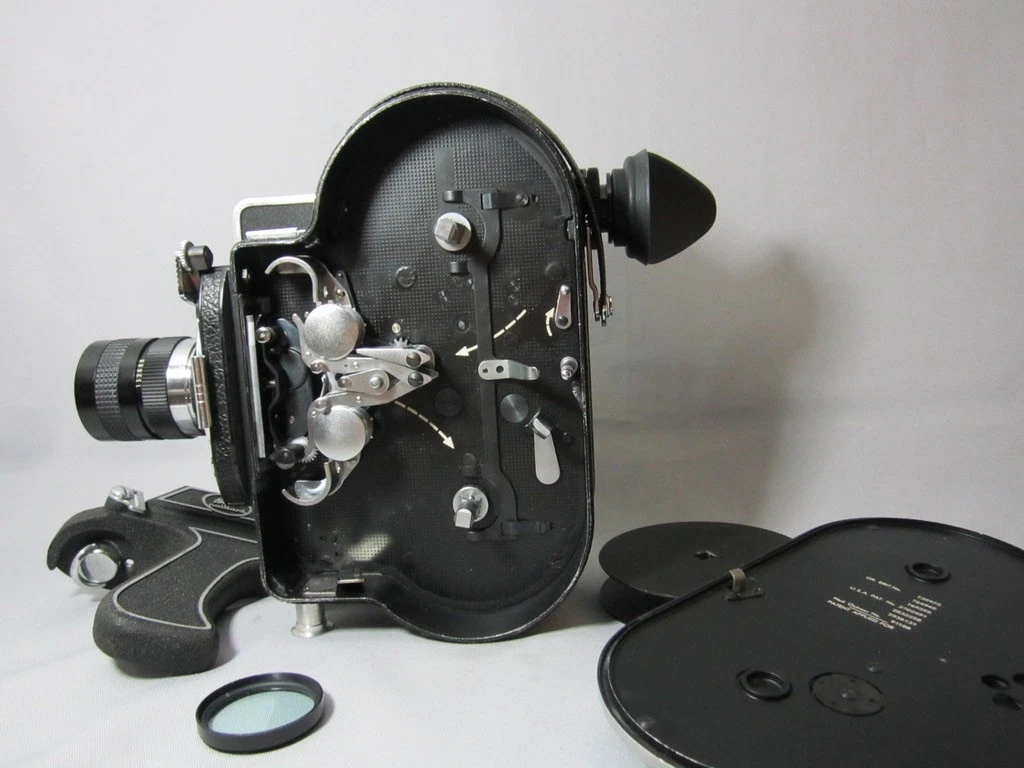 Super-16 Bolex Rex-2 16mm Movie Camera w/ 10x Viewer (No 202398) + 12.5mm C-Mount Lens - Image 9