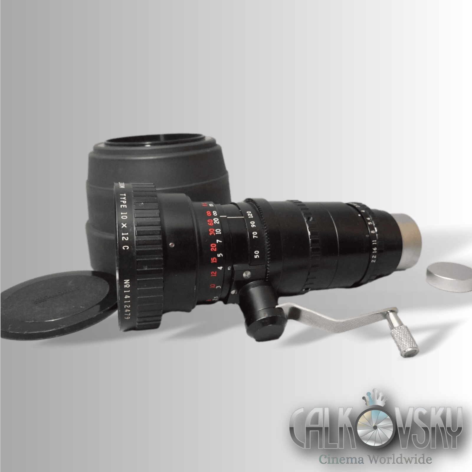 H16 RX Angenieux 2.2 / 12-120mm C-Mount Zoom Lens (No 1412479)
